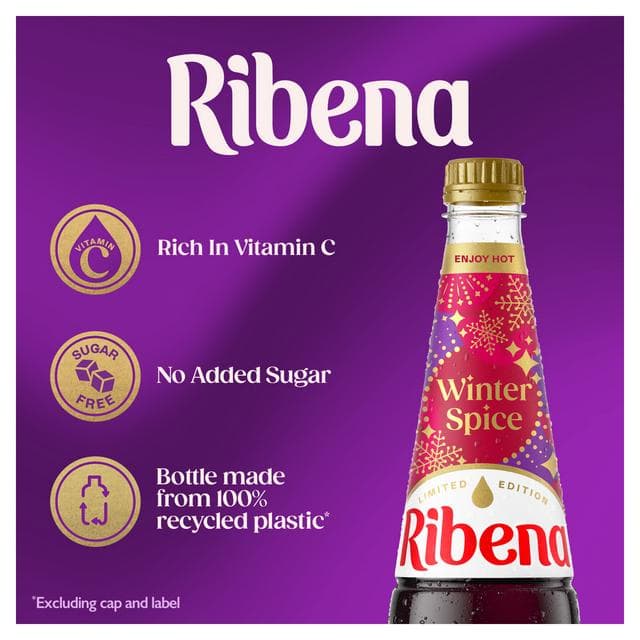 Ribena 850ml Winter Spice No Added Sugar Squash - gallery image 3