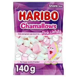 Haribo Chamallows Pink & White Marshmallows 140g