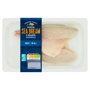 Sainsbury's ASC Sea Bream Fillets x2 180g