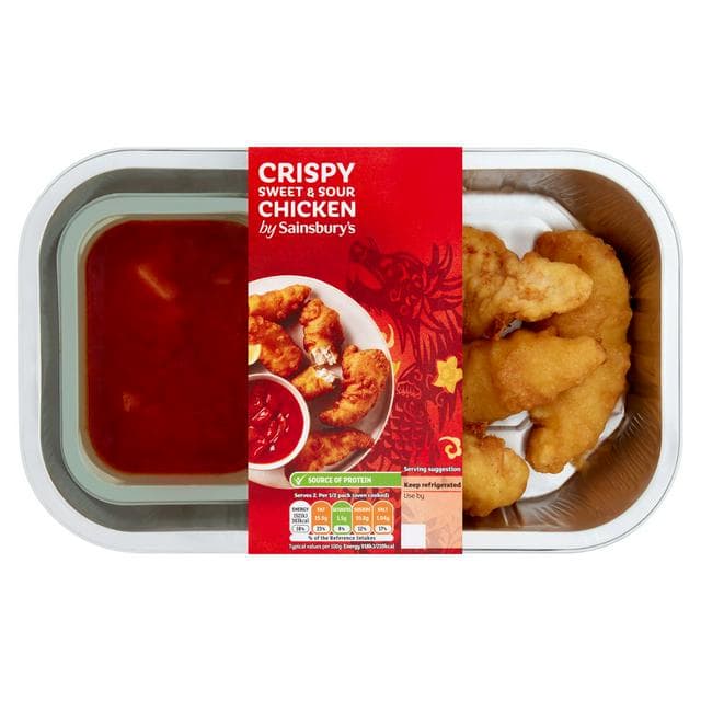Sainsbury's Chinese Crispy Sweet & Sour Chicken Ready Meal Main For 2 350g - gallery image 1