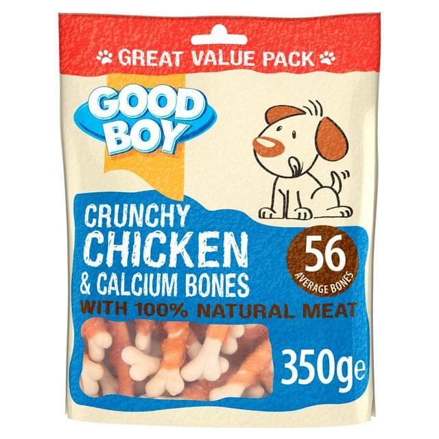 Good Boy Pawsley & Co Crunchy Chicken & Calcium Bones Dog Treats 350g - gallery image 1
