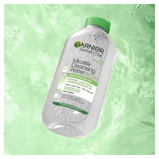 Garnier Micellar Water Facial Cleanser Makeup Remover For Combination Skin 400ml - gallery image 4