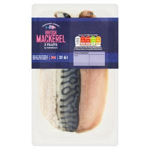 Sainsbury's 2 British Mackerel Fillets 180g