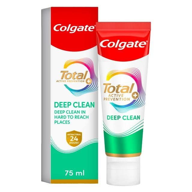 Colgate Total Active Prevention + Deep Clean Toothpaste 75ml - gallery image 1