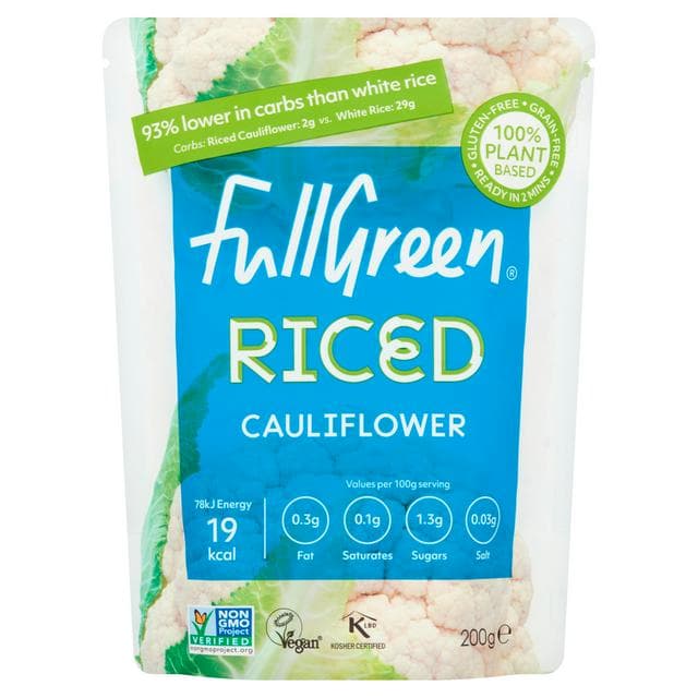 Fullgreen Riced Cauliflower 200g - gallery image 1