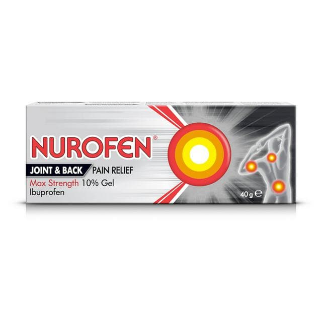 Nurofen Ibuprofen Joint & Back Pain Relief Max Strength 40g - gallery image 1