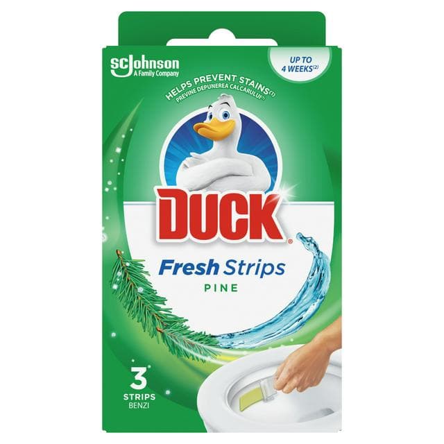 Duck Pine Toilet Cleaner Fresh Strips x3 - gallery image 1