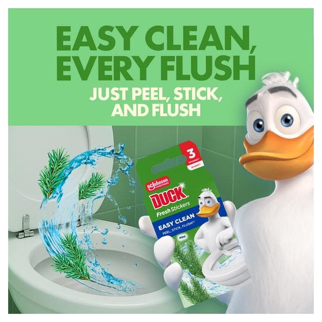 Duck Pine Toilet Cleaner Fresh Strips x3 - gallery image 2