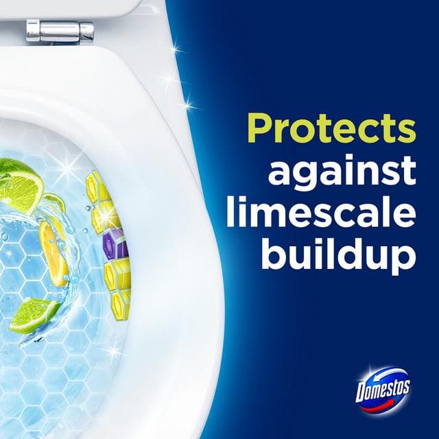 Domestos 1 x 50g Lime Toilet Freshener Rim Block Cleaner - gallery image 5