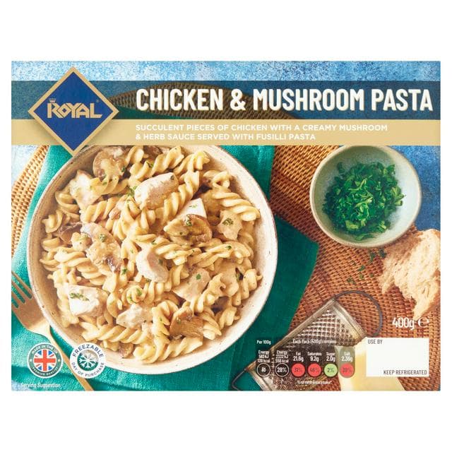 Royal Halal Chicken & Mushroom Pasta 400g - gallery image 1