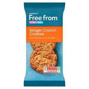 Sainsbury's Free From Ginger Crunch Cookies 150g