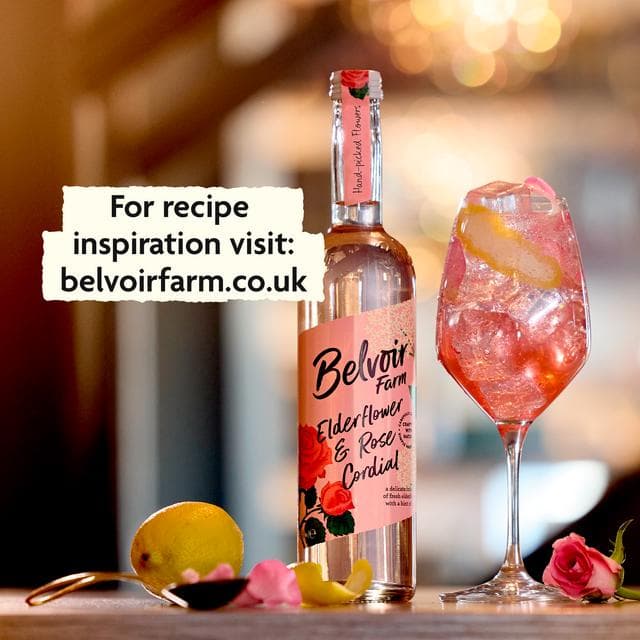 Belvoir Farm Elderflower & Rose Cordial 500ml - gallery image 6