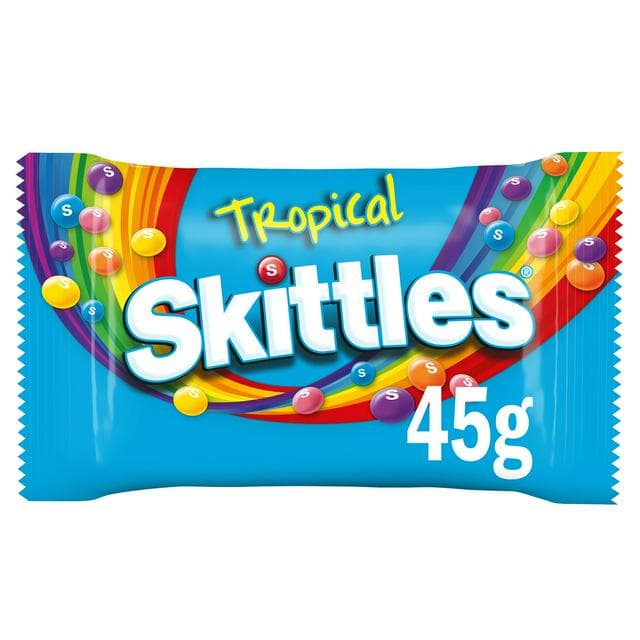Skittles Tropical Sweets Bag 45g - gallery image 1