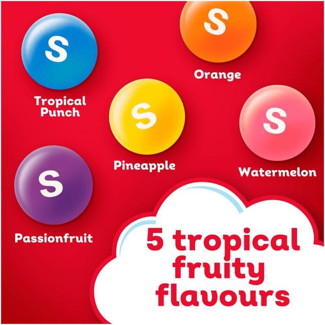 Skittles Tropical Sweets Bag 45g - gallery image 2