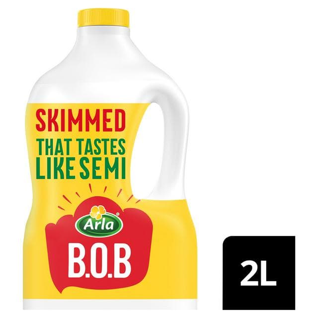 Arla Bob Skimmed Milk Tastes like Semi Skimmed 2L - gallery image 1