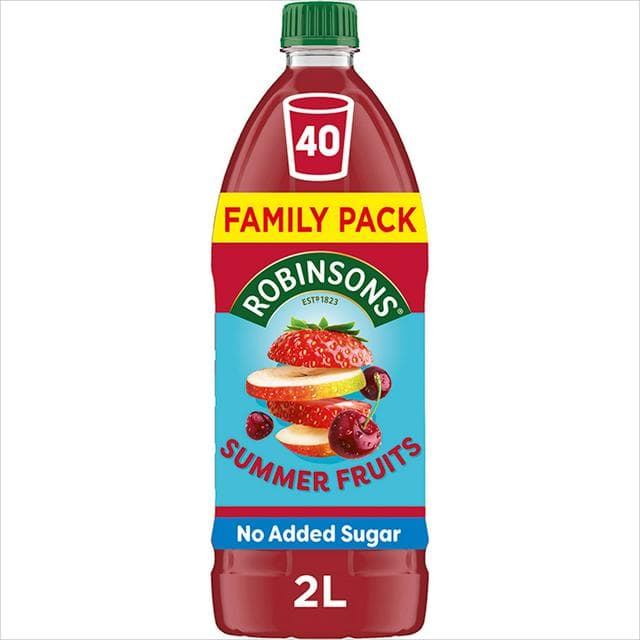Robinsons 2L Summer Fruits No Added Sugar Squash - gallery image 1
