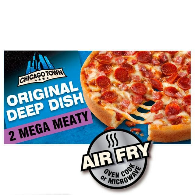Chicago Town Deep Dish Mega Meaty Pizza x2 (320g) - gallery image 1