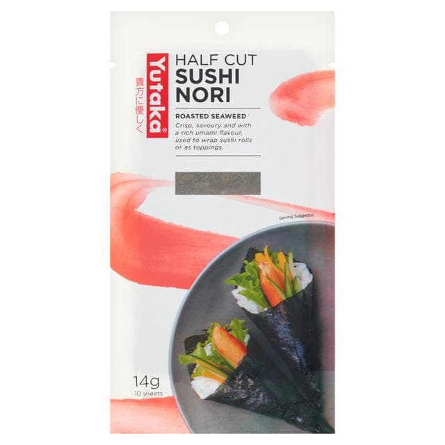 Yutaka Sushi Nori Half-Cut x10 14g - gallery image 1