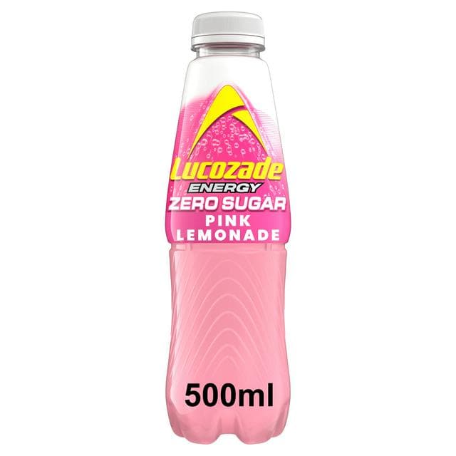 Lucozade Zero Pink Lemonade 500ml - gallery image 1