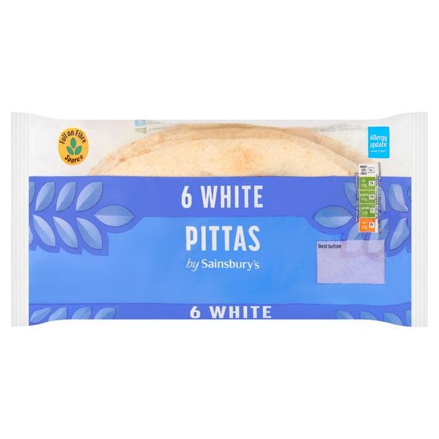 Sainsbury's White Pittas x6 - gallery image 1
