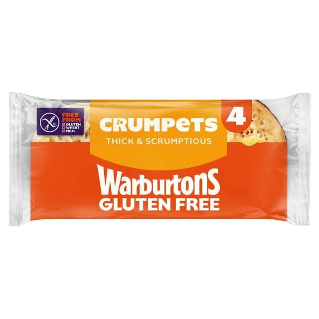 Warburtons Gluten Free Crumpets x4 - gallery image 1