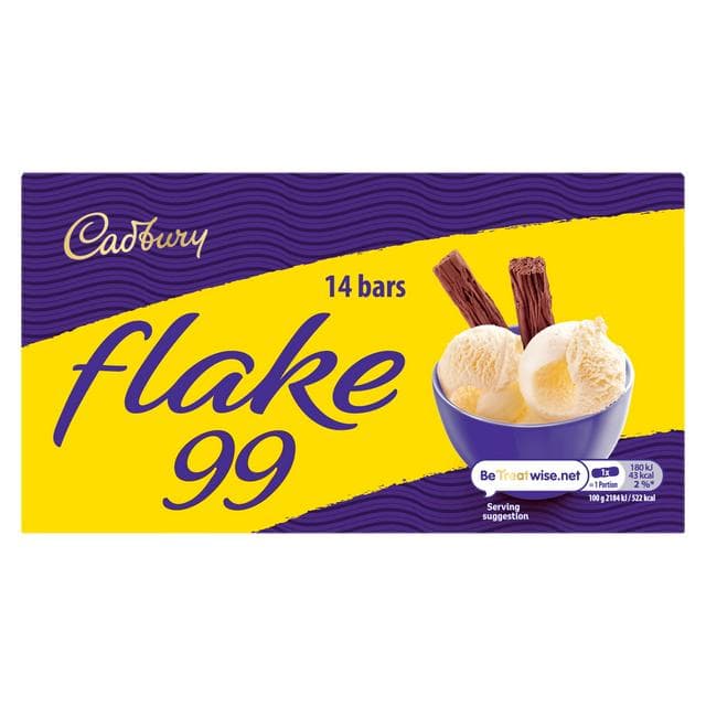 Cadbury Flake 99 Chocolate Mini Bars x14 114g - gallery image 1
