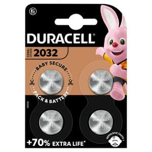 Duracell Pack of 4 Specialty 2032 Lithium Coin Battery
