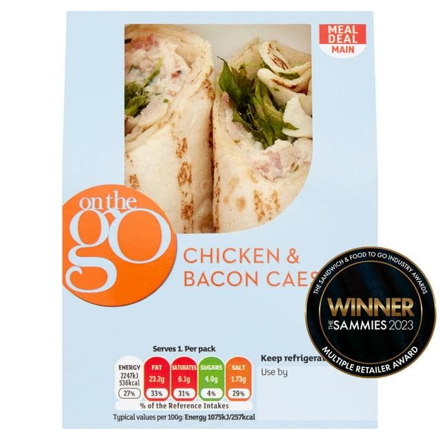 Sainsbury's Chicken & Bacon Caesar Wrap - gallery image 1