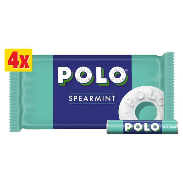 Polo Spearmint Mint Tube Multipack x4 34g - gallery image 1