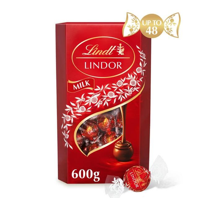 Lindt Lindor 600g Milk Chocolate Truffles Extra Large Box - gallery image 1