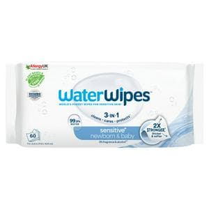 WaterWipes Sensitive Biodegradable Newborn Baby Wipes x60
