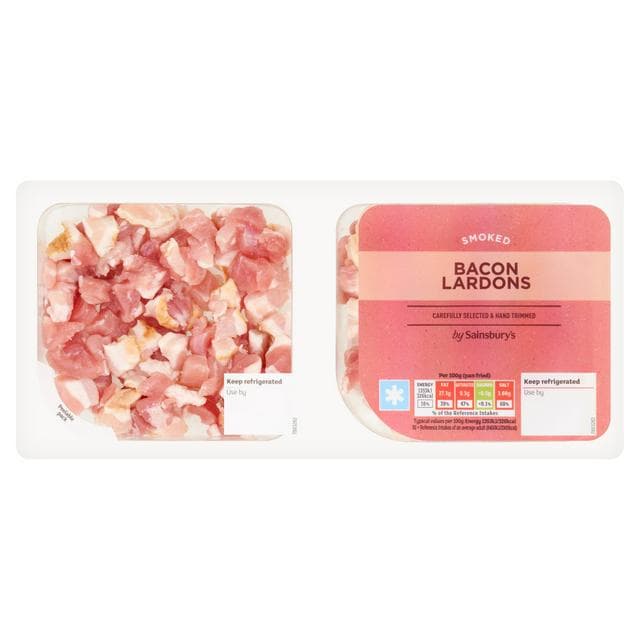 Sainsbury's Smoked Bacon Lardons 250g - gallery image 1