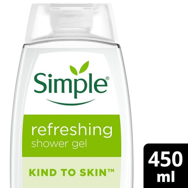 Simple Refreshing Shower Gel Body Wash 450ml - gallery image 1