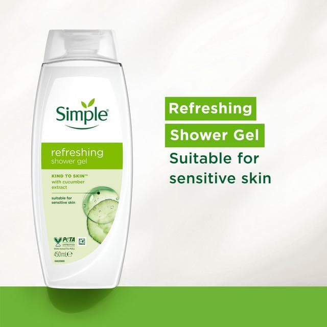 Simple Refreshing Shower Gel Body Wash 450ml - gallery image 2