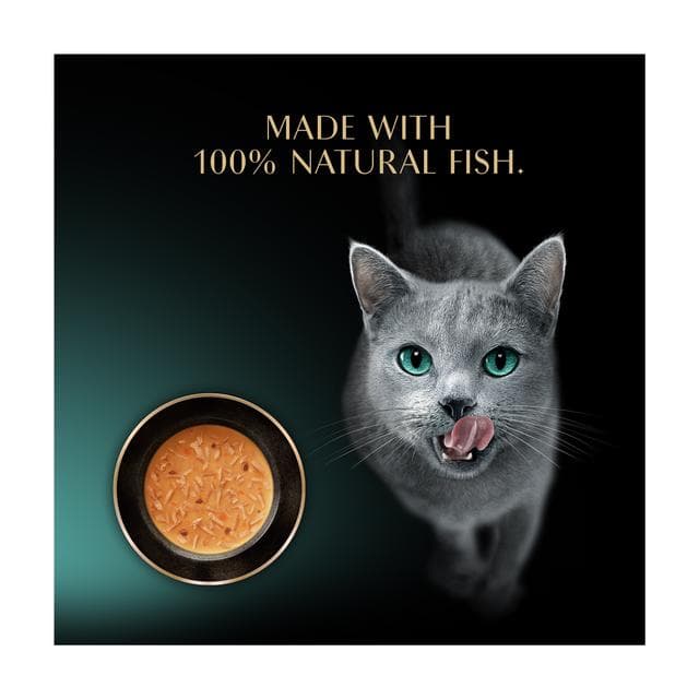 Sheba Classics Soup with Tuna Fillets Adult Wet Cat Food Pouches 4 x 40g - gallery image 3