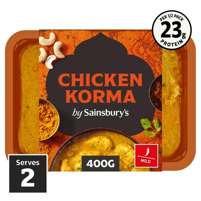 Sainsbury's Indian Chicken Korma with Pilau Rice Ready Meal for 1 400g - gallery image 1