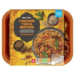 Sainsbury's Indian Chicken Tikka Biryani with Basmati Rice Ready Meal for 1 400g