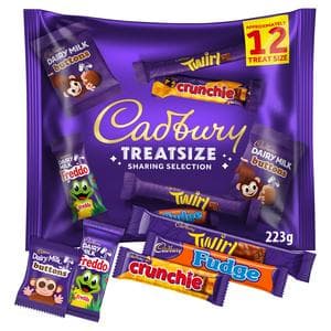 Cadbury 223g Treatsize Chocolate Bar Sharing Selection Bag