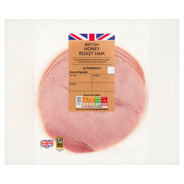 Deli Express British Honey Roast Cooked Ham Slices x4 150g - gallery image 1