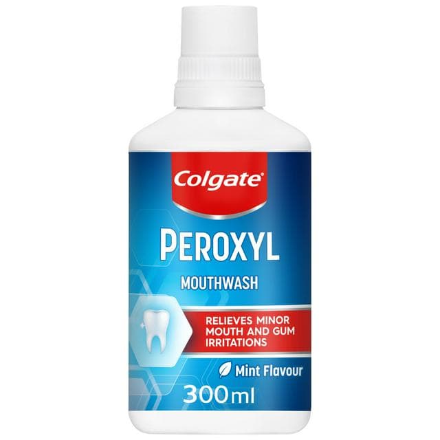 Colgate Peroxyl Medicated Mouthwash Alcohol Free 300ml - gallery image 1