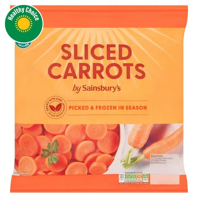 Sainsbury's Sliced Carrots 900g - gallery image 1