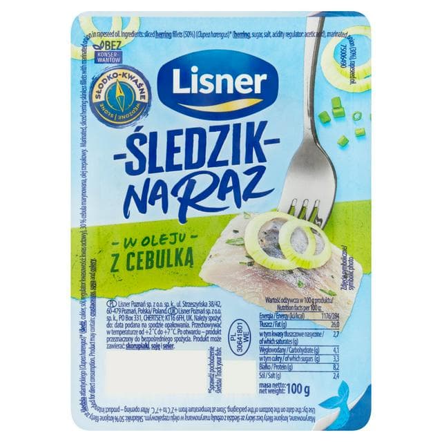 Lisner Herrings Snack with Onion 100g - gallery image 1