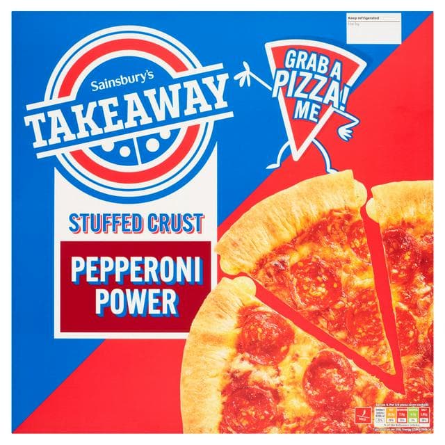 Sainsbury's Stuffed Crust Pepperoni Delight Pizza 616g - gallery image 1