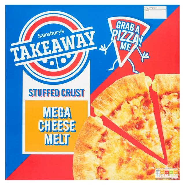 Sainsbury's Stuffed Crust Cheese Feast Pizza 599g - gallery image 1