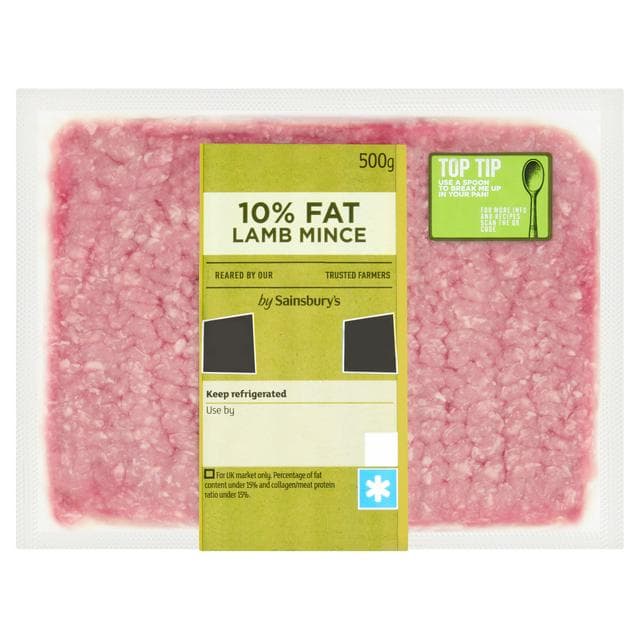 Sainsbury's British or New Zealand 10% Fat Lamb Mince 500g - gallery image 1