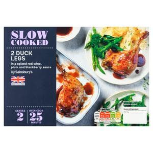 Sainsbury's Slow Cooked British Duck Legs with a Blackberry Sauce x2 440g