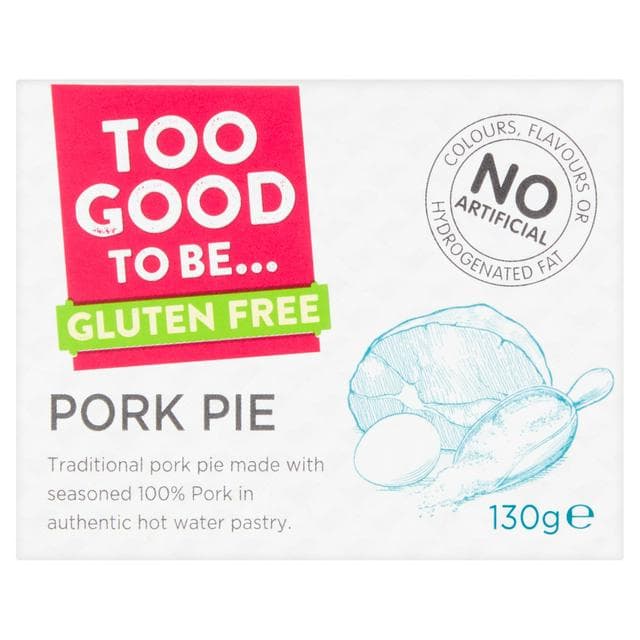 Too Good To Be Gluten Free Pork Pie 130g - gallery image 1
