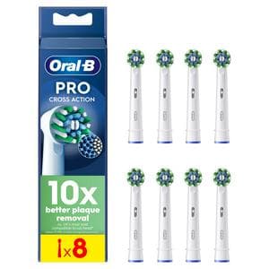 Oral-B Cross Action Replacement Electric Toothbrush Heads x8