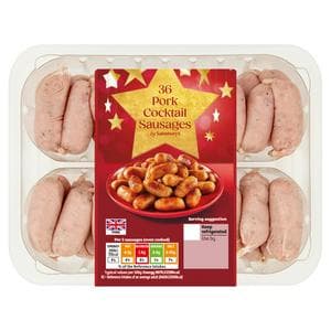 Sainsbury's Pork Cocktail Sausages x36 510g