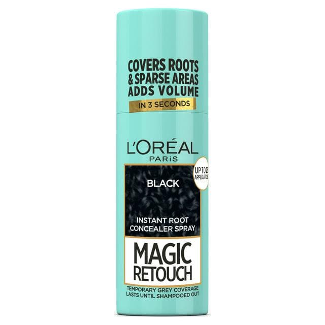 L'Oreal Paris Magic Retouch Temporary Instant Grey Root Concealer Spray Black - gallery image 1
